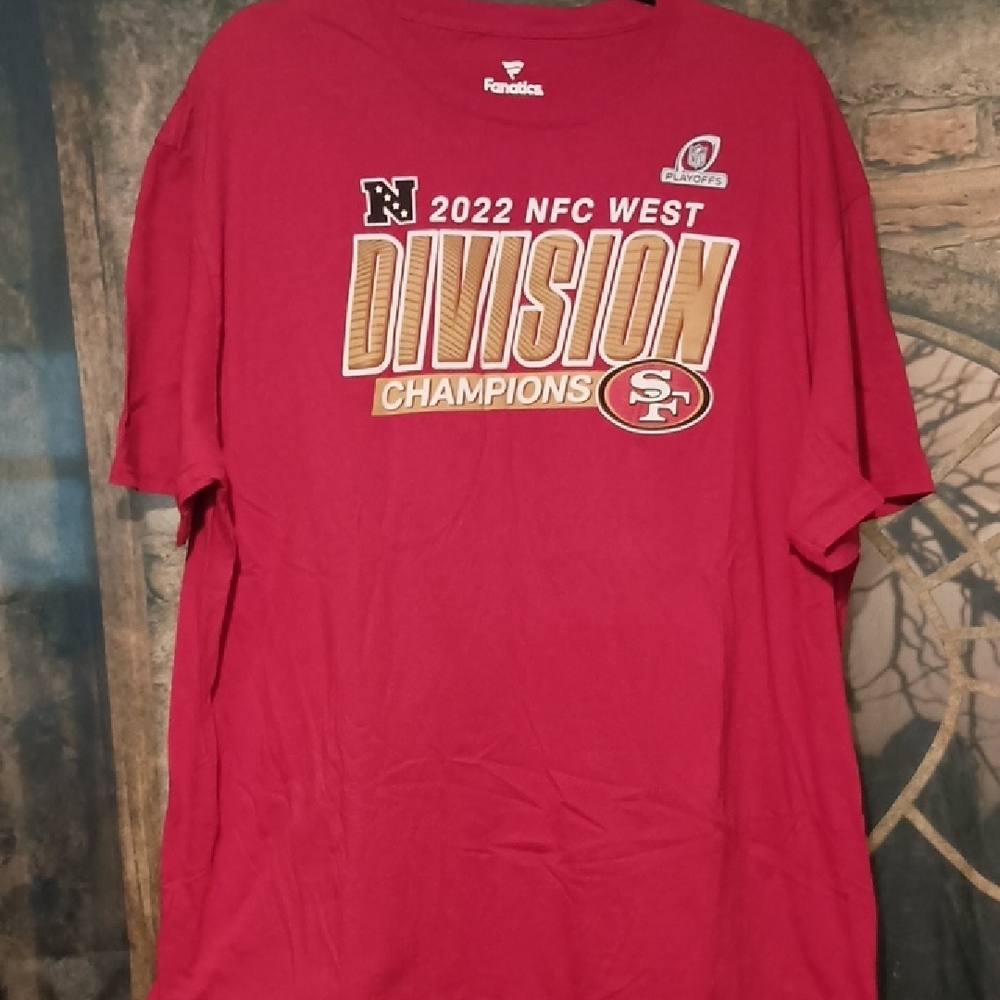 49ers Fanatics Red NFC West Division Champions T-Shirt